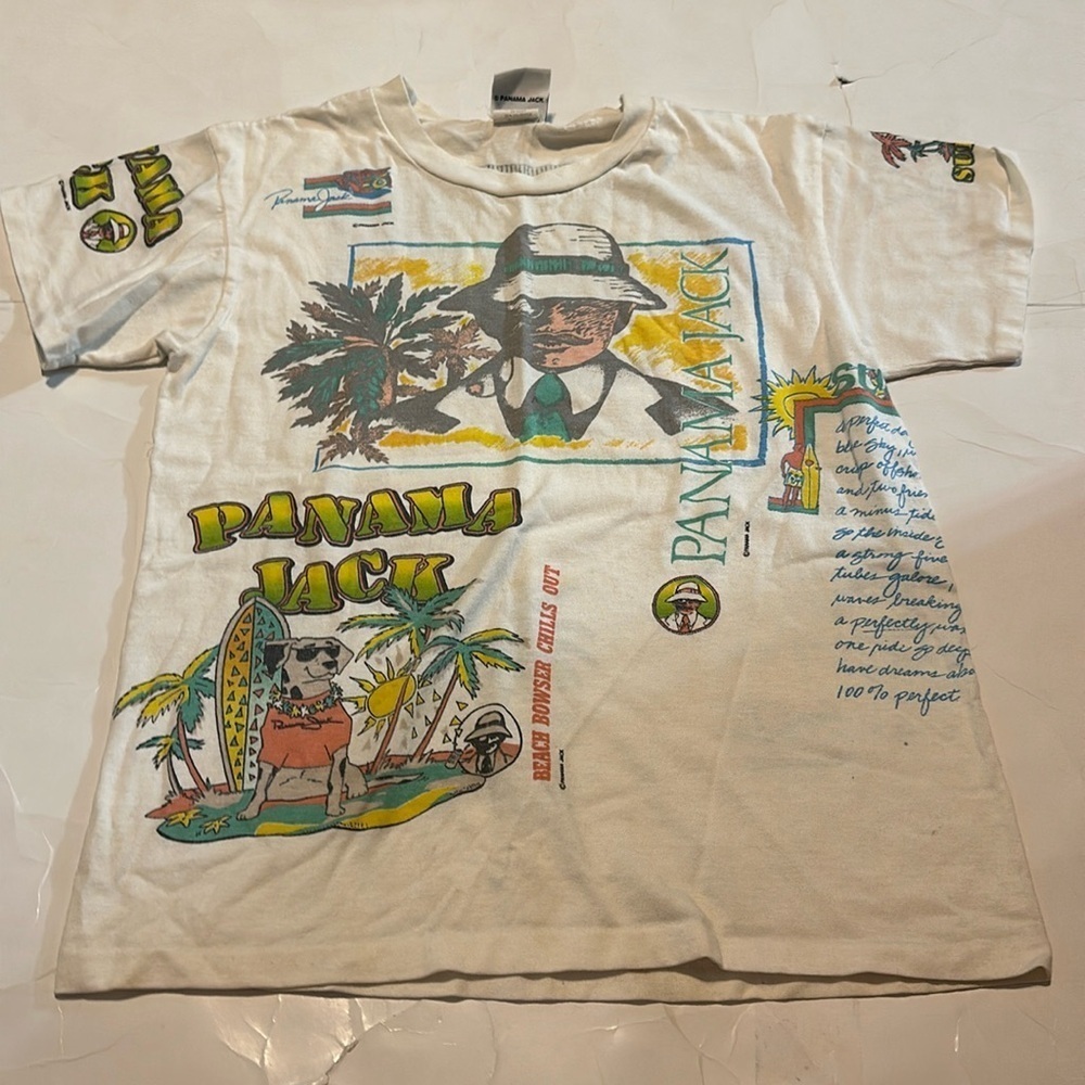 Panama Jack The OG Surf Dog Beach Bowser Short Sleeve Vintage